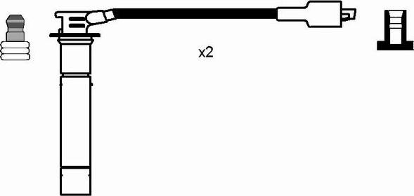 NGK 7706 - Augstsprieguma vadu komplekts autodraugiem.lv