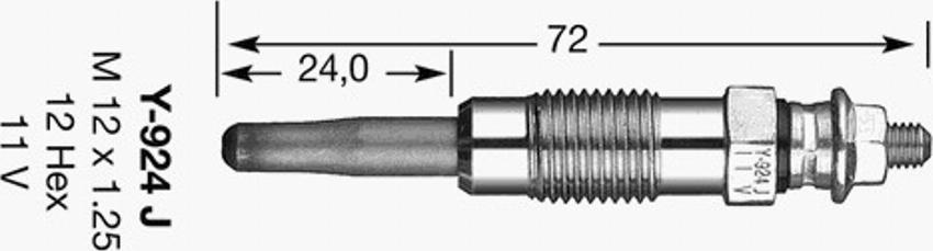 NGK D-Power  1 - Kvēlsvece autodraugiem.lv