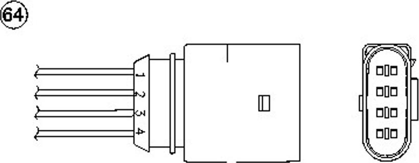 NGK OZA532-V4 - Lambda zonde autodraugiem.lv