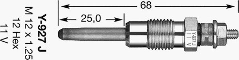 NGK Y-927J - Kvēlsvece autodraugiem.lv