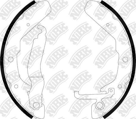 NiBK FN0538 - Bremžu loku komplekts autodraugiem.lv