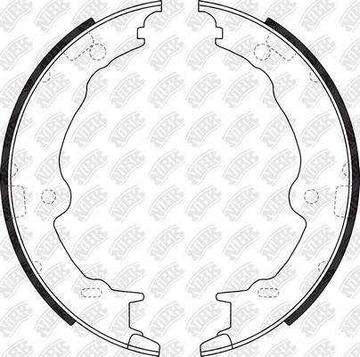 NiBK FN0700 - Bremžu loku kompl., Stāvbremze autodraugiem.lv