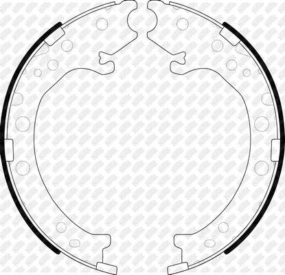 NiBK FN8003 - Bremžu loku kompl., Stāvbremze autodraugiem.lv