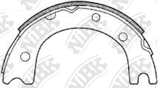 NiBK FN2257 - Bremžu loku kompl., Stāvbremze autodraugiem.lv