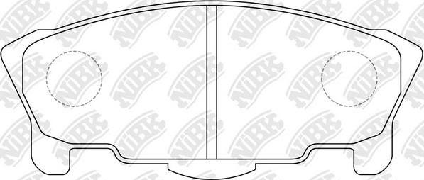 NiBK PN6295 - Bremžu uzliku kompl., Disku bremzes autodraugiem.lv