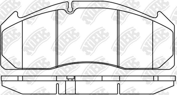 NiBK PN0915 - Bremžu uzliku kompl., Disku bremzes autodraugiem.lv