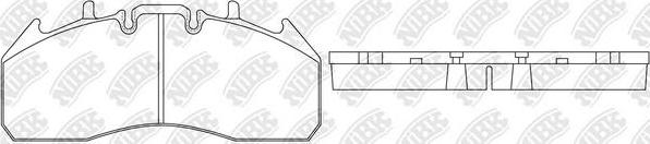NiBK PN0451 - Bremžu uzliku kompl., Disku bremzes autodraugiem.lv