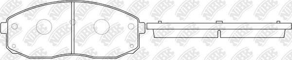 NiBK PN0601 - Bremžu uzliku kompl., Disku bremzes autodraugiem.lv