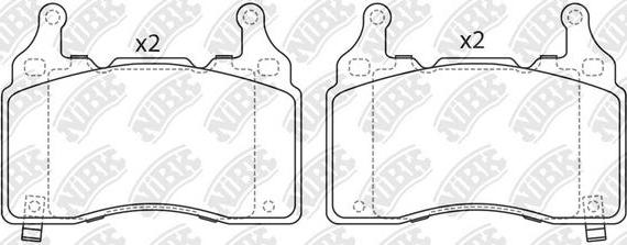 NiBK PN0813S - Augstas veiktspējas bremžu uzliku komplekts autodraugiem.lv