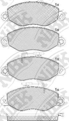 NiBK PN0836 - Bremžu uzliku kompl., Disku bremzes autodraugiem.lv