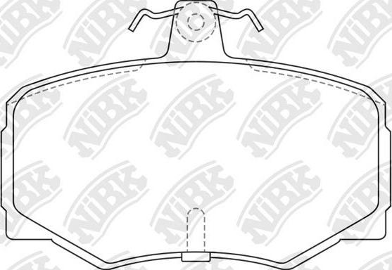 NiBK PN0257 - Bremžu uzliku kompl., Disku bremzes autodraugiem.lv