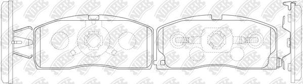 NiBK PN0725 - Bremžu uzliku kompl., Disku bremzes autodraugiem.lv