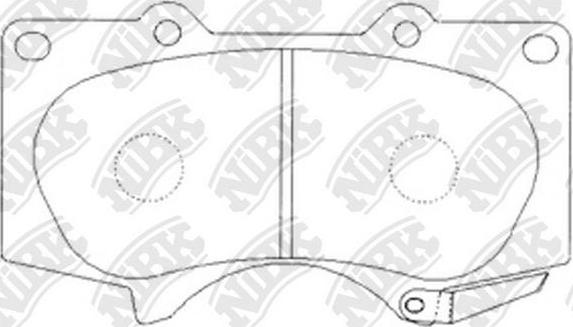 NiBK PN1482 - Bremžu uzliku kompl., Disku bremzes autodraugiem.lv