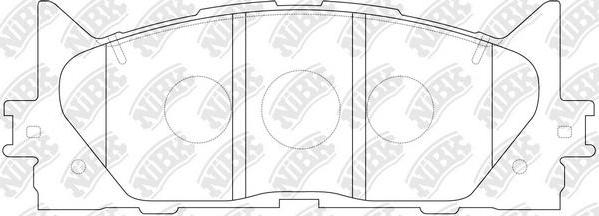 NiBK PN1521S - Augstas veiktspējas bremžu uzliku komplekts autodraugiem.lv
