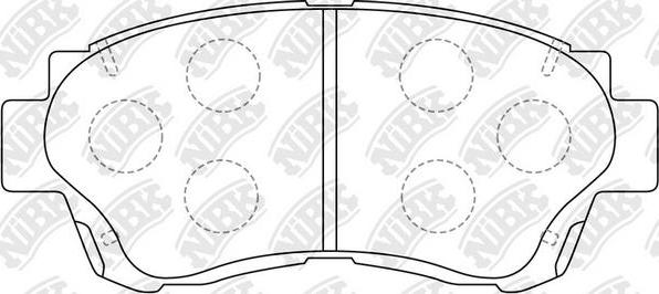 NiBK PN1228S - Augstas veiktspējas bremžu uzliku komplekts autodraugiem.lv