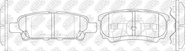NiBK PN3502S - Augstas veiktspējas bremžu uzliku komplekts autodraugiem.lv