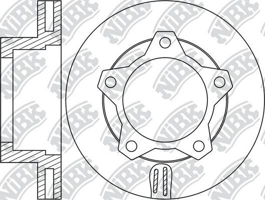 NiBK RN1448 - Bremžu diski autodraugiem.lv