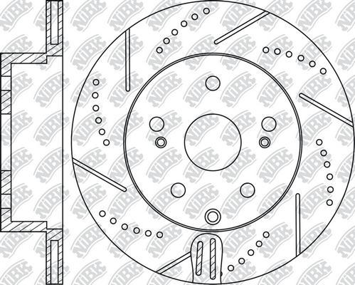 NiBK RN1439DSET - Augstas veiktspējas bremžu disks autodraugiem.lv