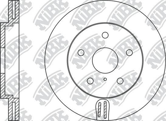 NiBK RN1423 - Bremžu diski autodraugiem.lv