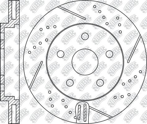 NiBK RN1557DSET - Augstas veiktspējas bremžu disks autodraugiem.lv
