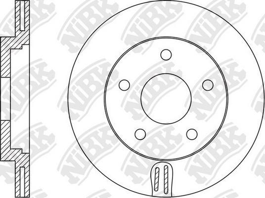 NiBK RN1566 - Bremžu diski autodraugiem.lv