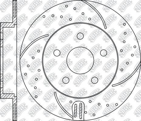 NiBK RN1517DSET - Augstas veiktspējas bremžu disks autodraugiem.lv