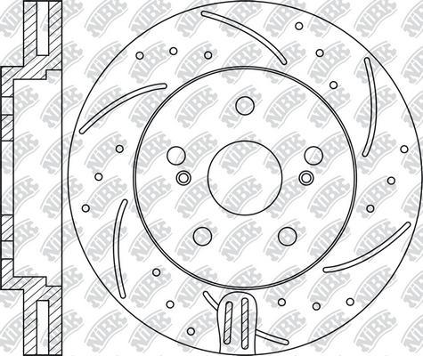 NiBK RN1536DSET - Augstas veiktspējas bremžu disks autodraugiem.lv