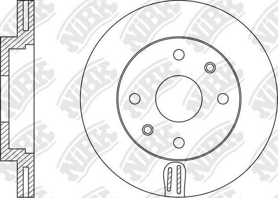 NiBK RN1571 - Bremžu diski autodraugiem.lv