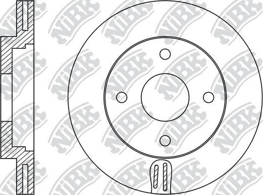 NiBK RN1672 - Bremžu diski autodraugiem.lv