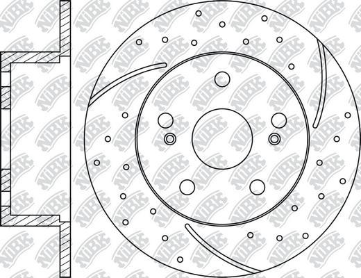 NiBK RN1092DSET - Augstas veiktspējas bremžu disks autodraugiem.lv