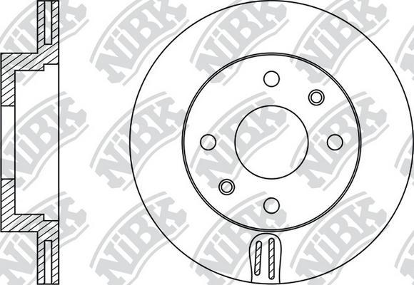 NiBK RN11001 - Bremžu diski autodraugiem.lv