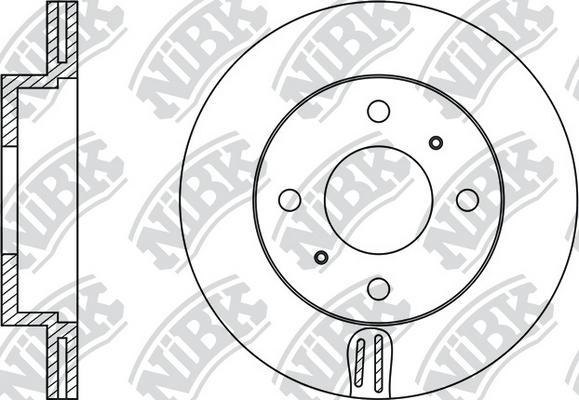 NiBK RN1103 - Bremžu diski autodraugiem.lv