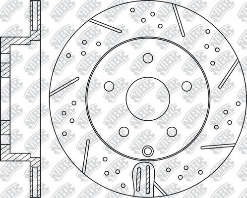 NiBK RN1185DSET - Augstas veiktspējas bremžu disks autodraugiem.lv