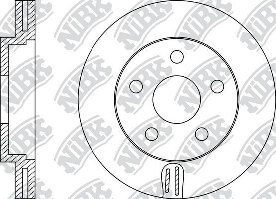 NiBK RN1180 - Bremžu diski autodraugiem.lv