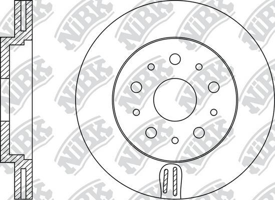 NiBK RN1182 - Bremžu diski autodraugiem.lv