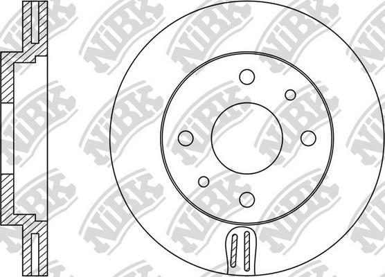 NiBK RN1334 - Bremžu diski autodraugiem.lv