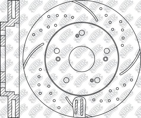 NiBK RN1243DSET - Augstas veiktspējas bremžu disks autodraugiem.lv