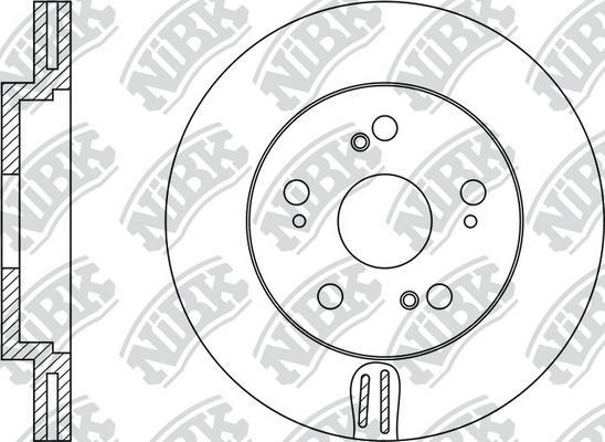 NiBK RN1204 - Bremžu diski autodraugiem.lv