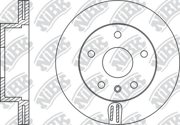 NiBK RN1281 - Bremžu diski autodraugiem.lv