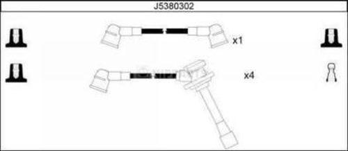 Nipparts J5380302 - Augstsprieguma vadu komplekts autodraugiem.lv