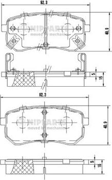 BENDIX 510540 - Bremžu uzliku kompl., Disku bremzes autodraugiem.lv