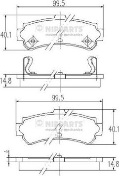 Blue Print ADN14289 - Bremžu uzliku kompl., Disku bremzes autodraugiem.lv