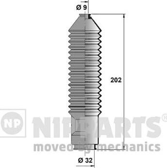 Nipparts J2841004 - Putekļusargu komplekts, Stūres iekārta autodraugiem.lv