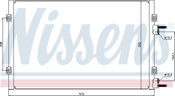 Nissens 94928 - Kondensators, Gaisa kond. sistēma autodraugiem.lv