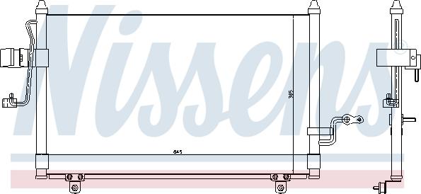 Nissens  94455 - Kondensators, Gaisa kond. sistēma autodraugiem.lv