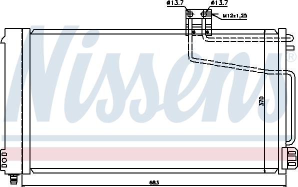 NISSENS 94544 - Kondensators, Gaisa kond. sistēma autodraugiem.lv