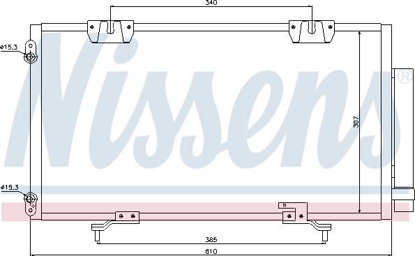 Nissens 94833 - Kondensators, Gaisa kond. sistēma autodraugiem.lv