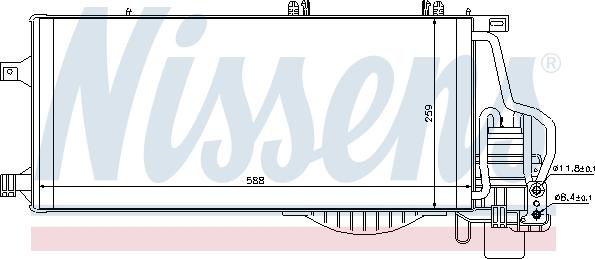 Nissens 94548 - Kondensators, Gaisa kond. sistēma autodraugiem.lv