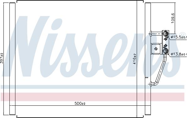 Nissens 94529 - Kondensators, Gaisa kond. sistēma autodraugiem.lv