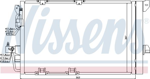 Nissens 94650 - Kondensators, Gaisa kond. sistēma autodraugiem.lv